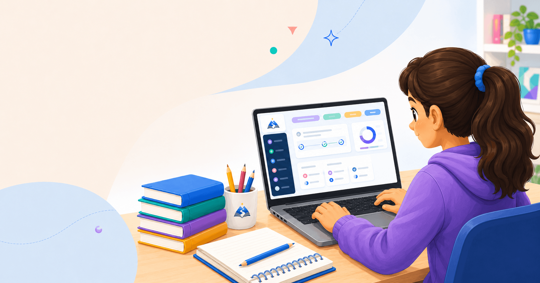 Student using an online NSW Opportunity Class practice test platform